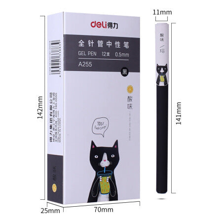 Black Gel Pen Full Needle Tube Water Pen Signature Pen Gel Pen