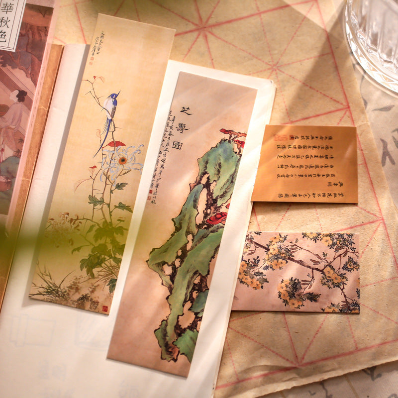 Ancient Painting Portrait Stationery Reading Bookmark