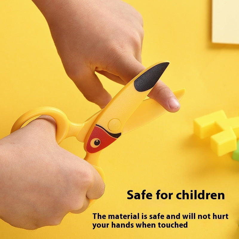 In Stock Children's Plastic Scissors Children's Safety Manual Scissor